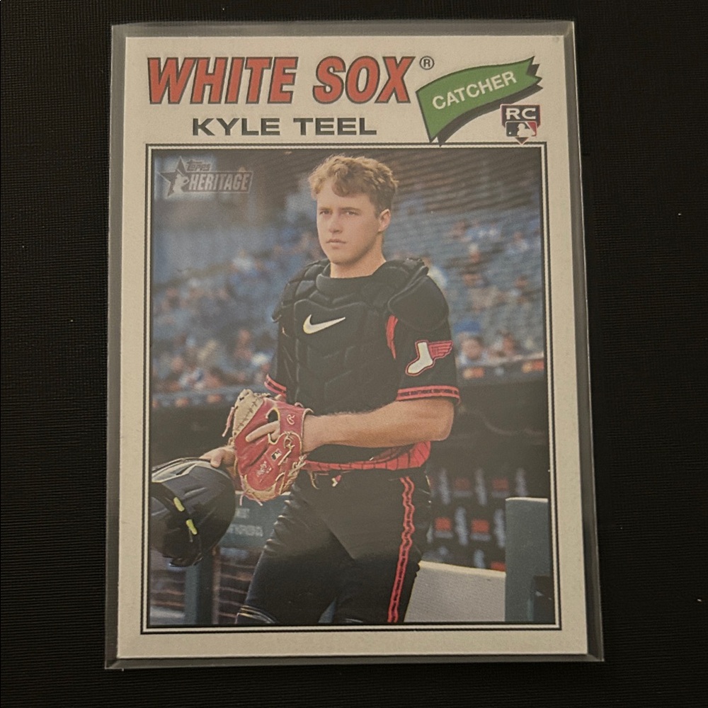 2026 Topps Heritage Kyle Teel Rookie Card No. 182